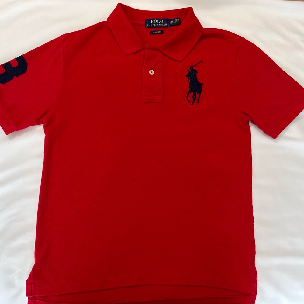 Big Boys Big Pony Cotton Mesh Short Sleeve Polo